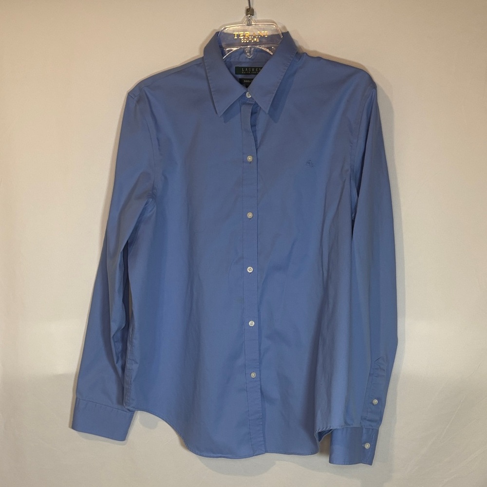 Ralph Lauren Men's Blue Button-Up Shirt
